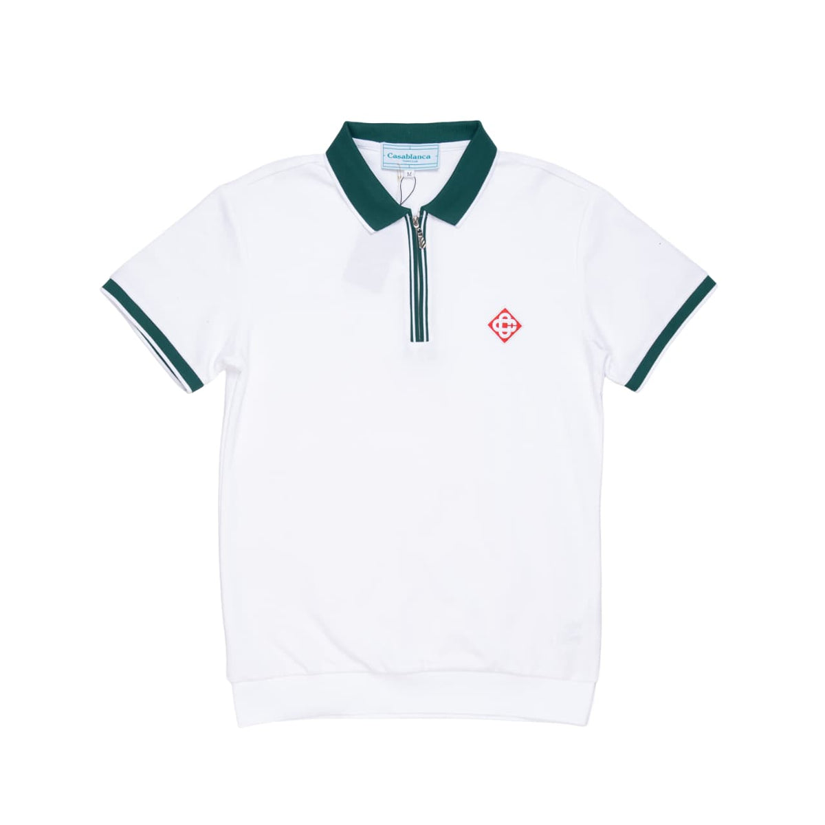CASABLANCA T-SHIRT POLO - M / WHITE