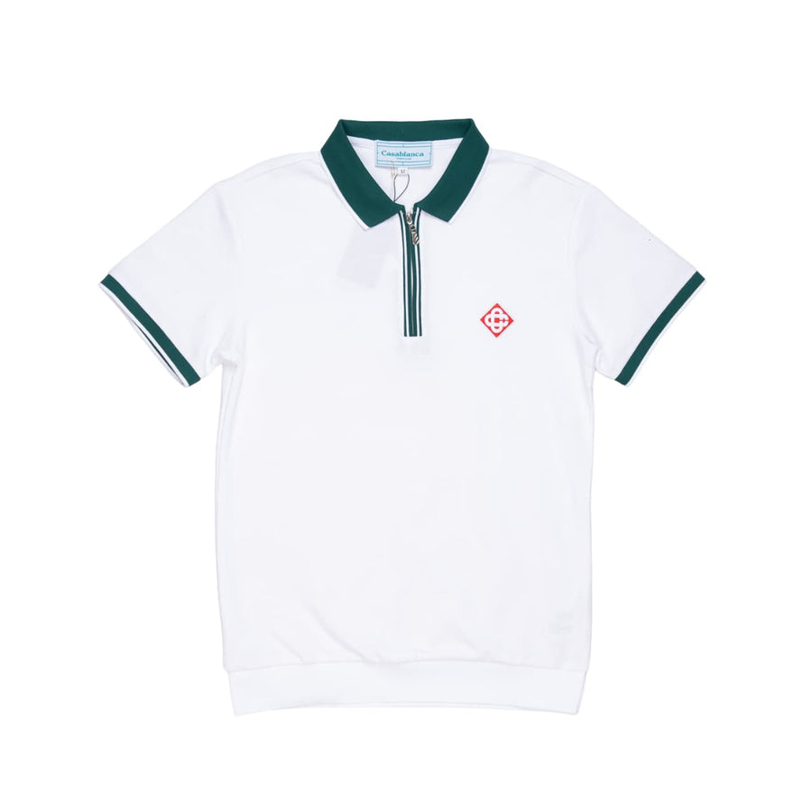 CASABLANCA T-SHIRT POLO - M / WHITE