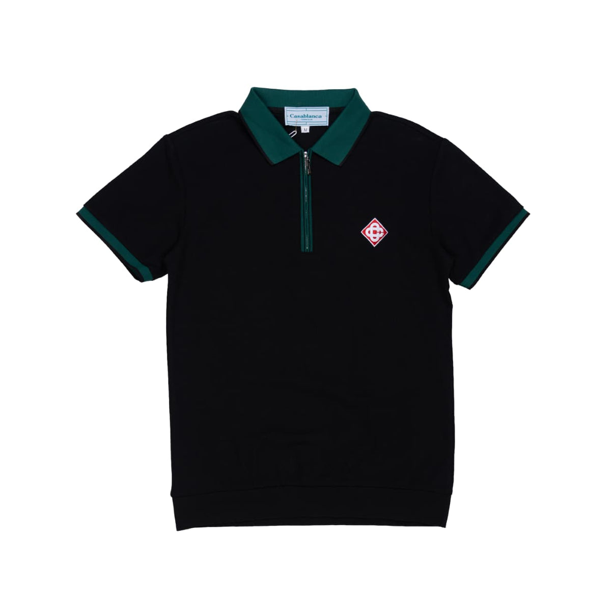 CASABLANCA T-SHIRT POLO - XL / BLACK