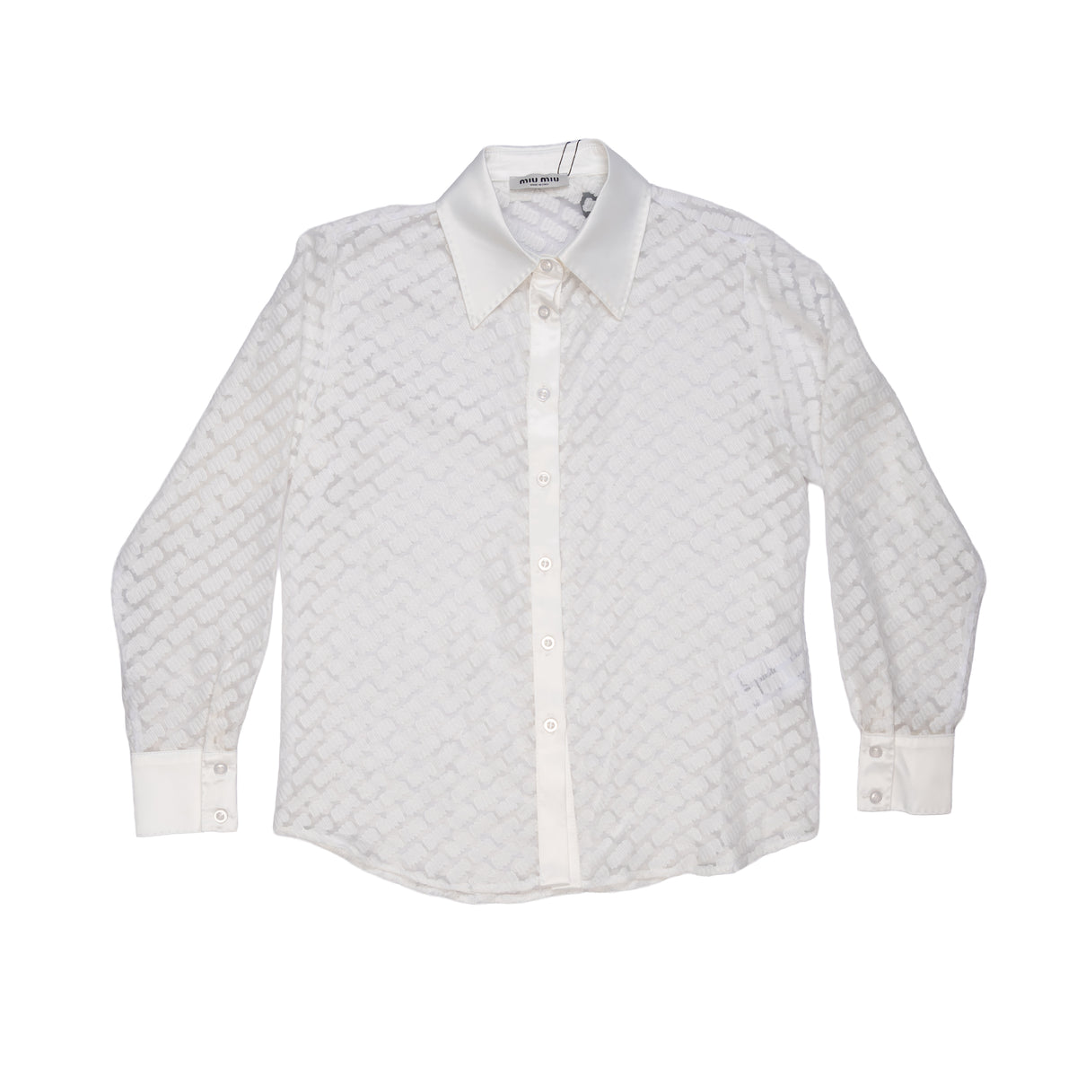 MIU MIU SHIRT - S / WHITE