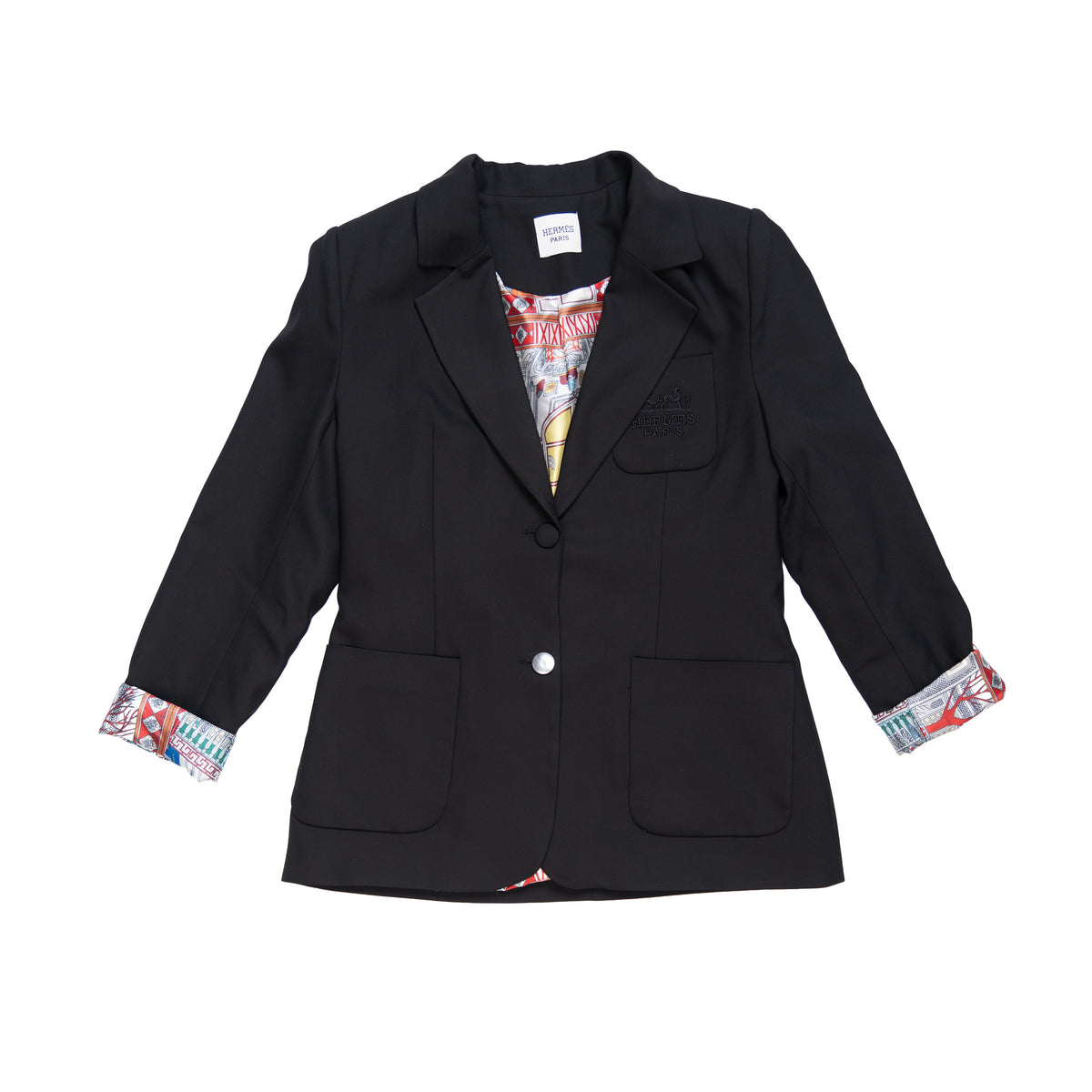 HERMES BLAZER - L / BLACK