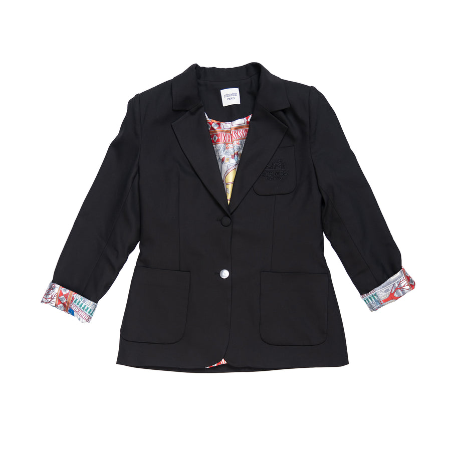 HERMES BLAZER - L / BLACK