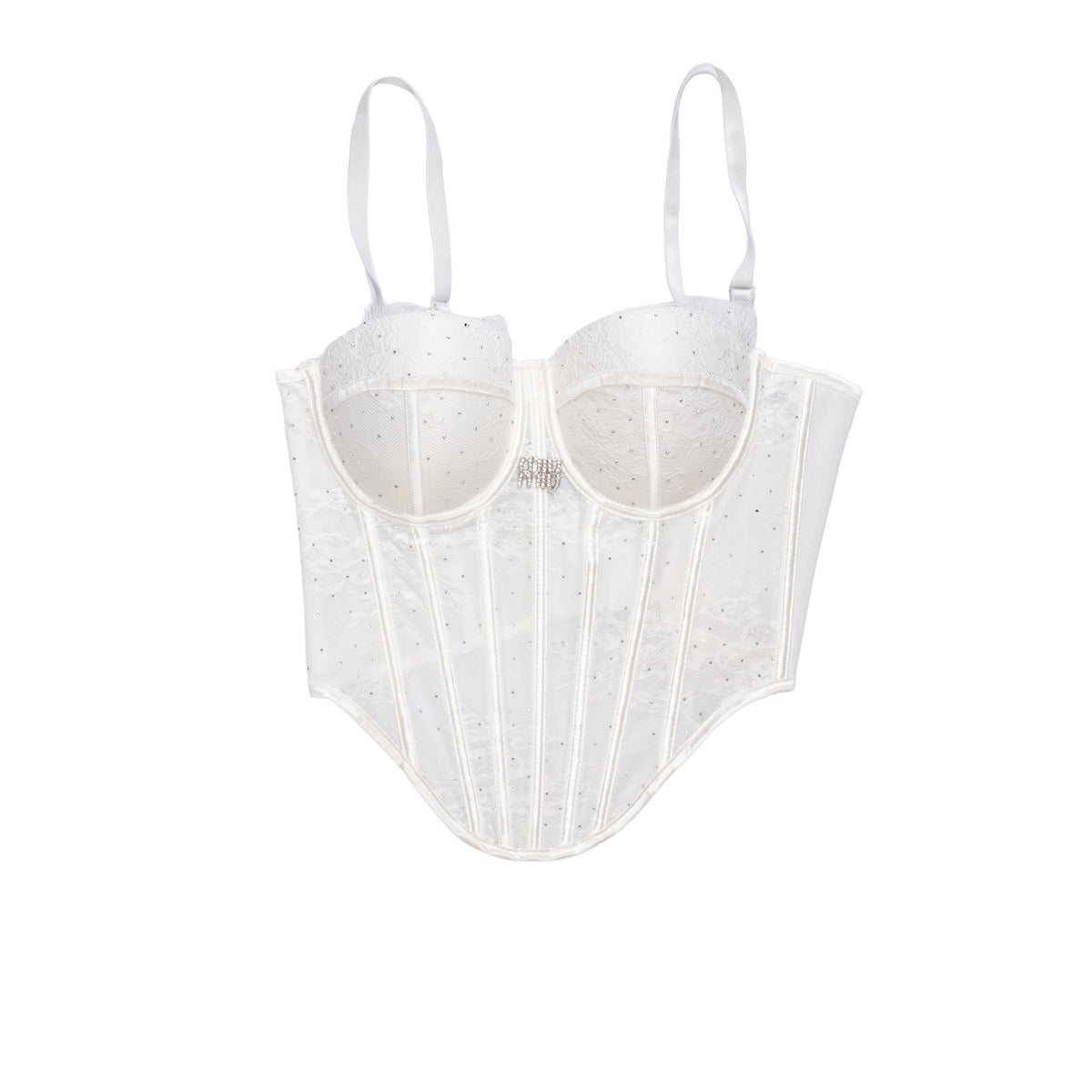 MIU MIU CROP TOP - M / WHITE