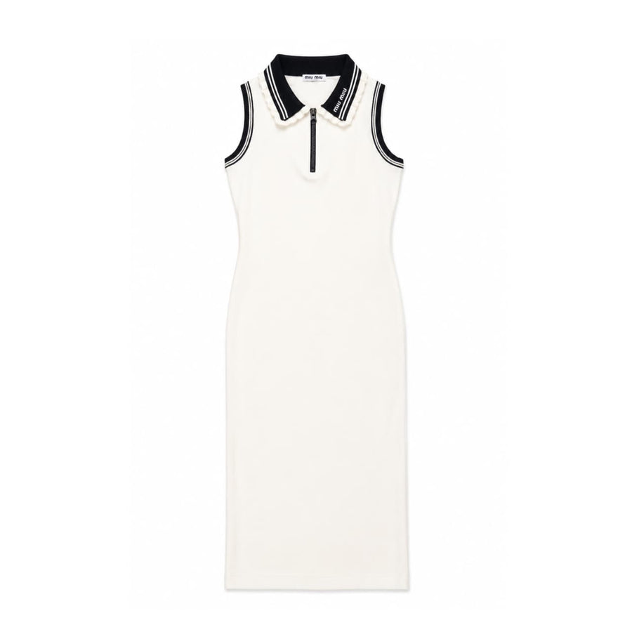 MIU MIU DRESS - 36 / OFF WHITE