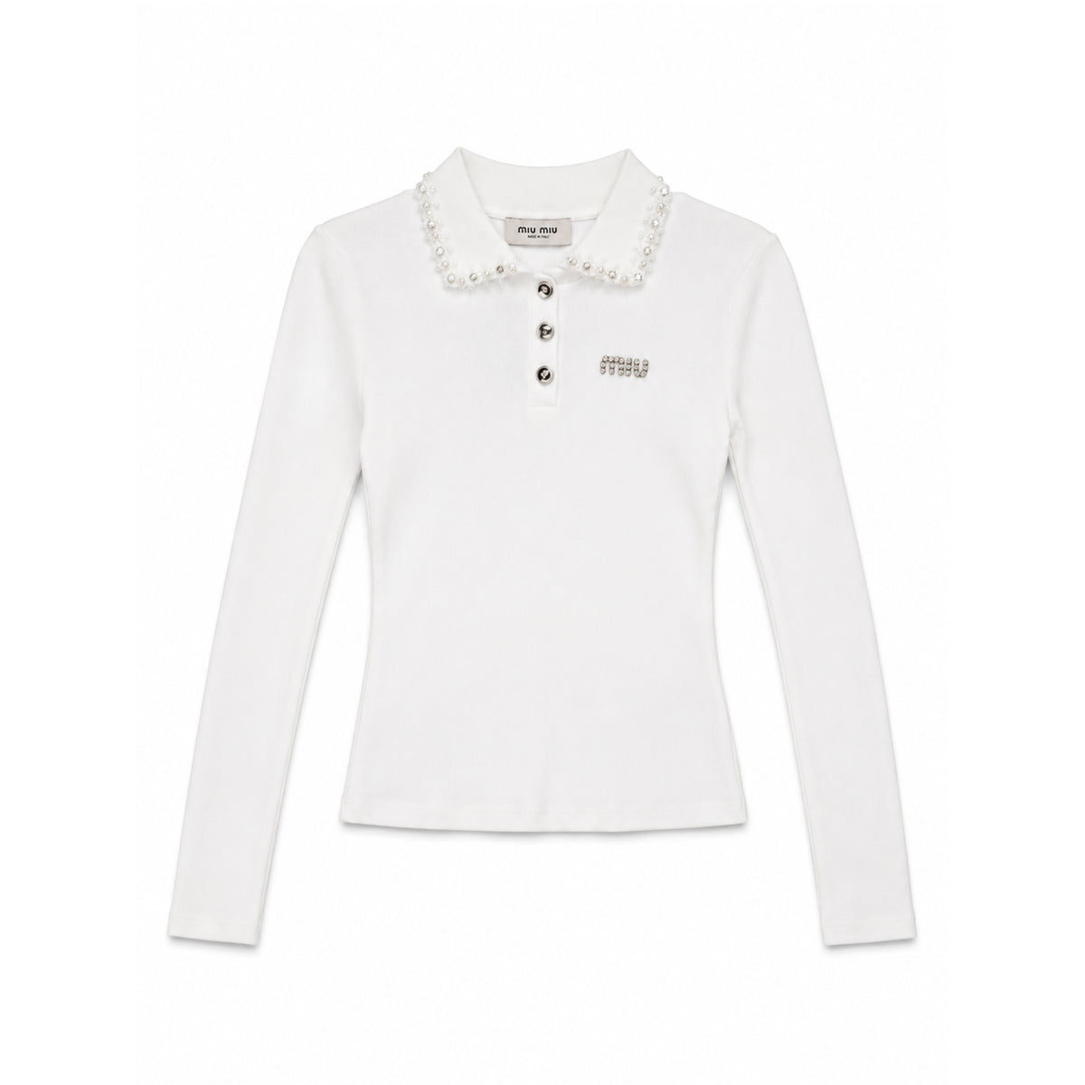 MIU MIU CROP TOP - S / WHITE