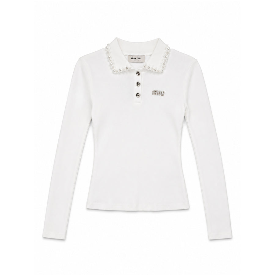 MIU MIU CROP TOP - S / WHITE