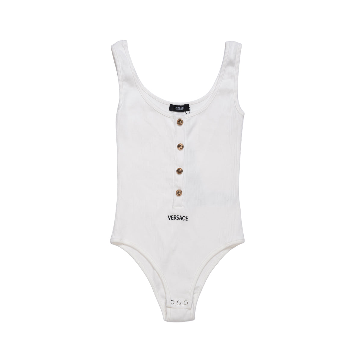 VERSACE CROP TOP - S / WHITE