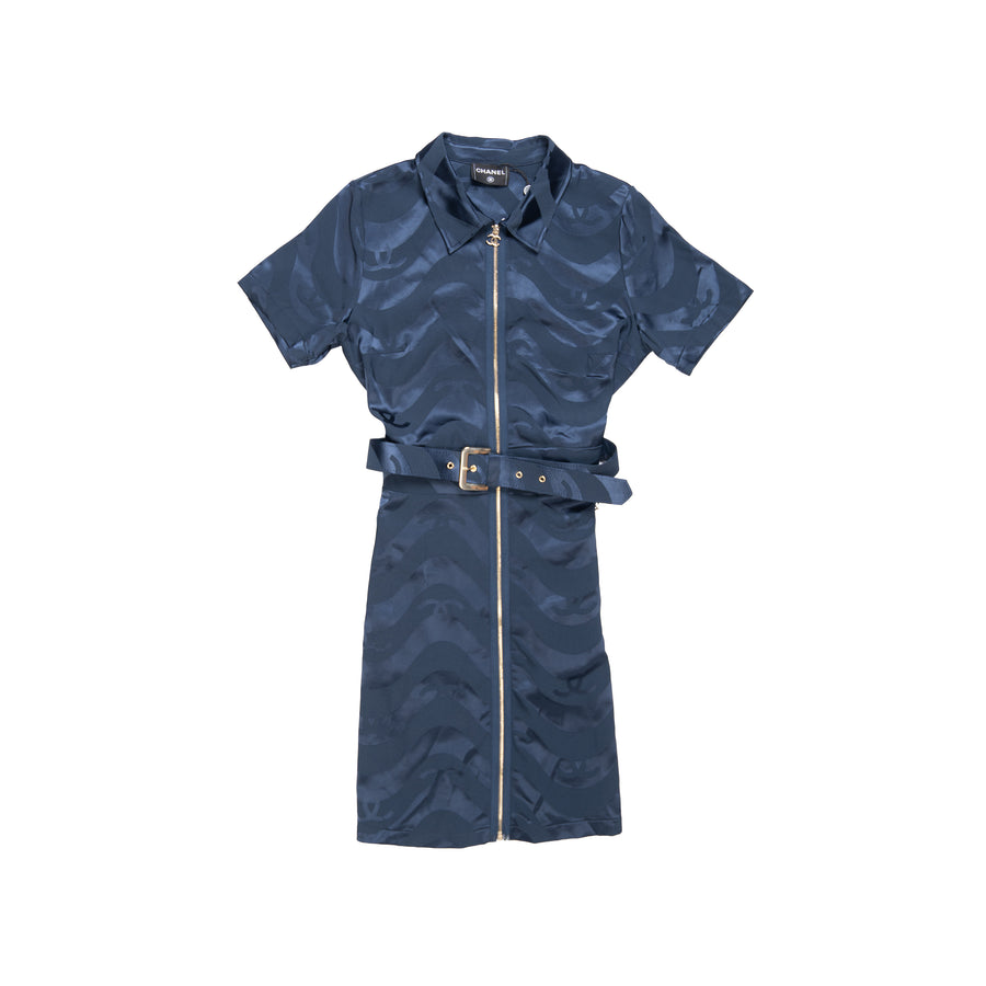 CHANEL DRESS - XL / BLUE