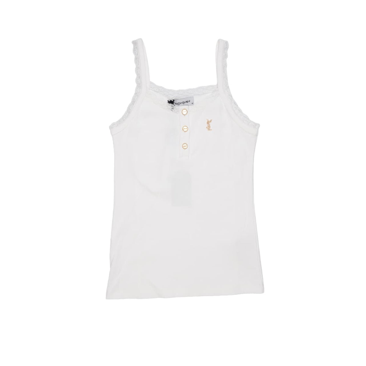 YVES SAINT LAURENT TANK TOP - S / WHITE