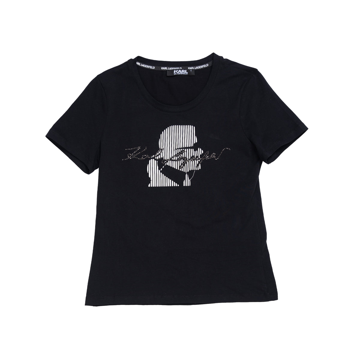 KARL LAGERFELD T-SHIRT - S / BLACK