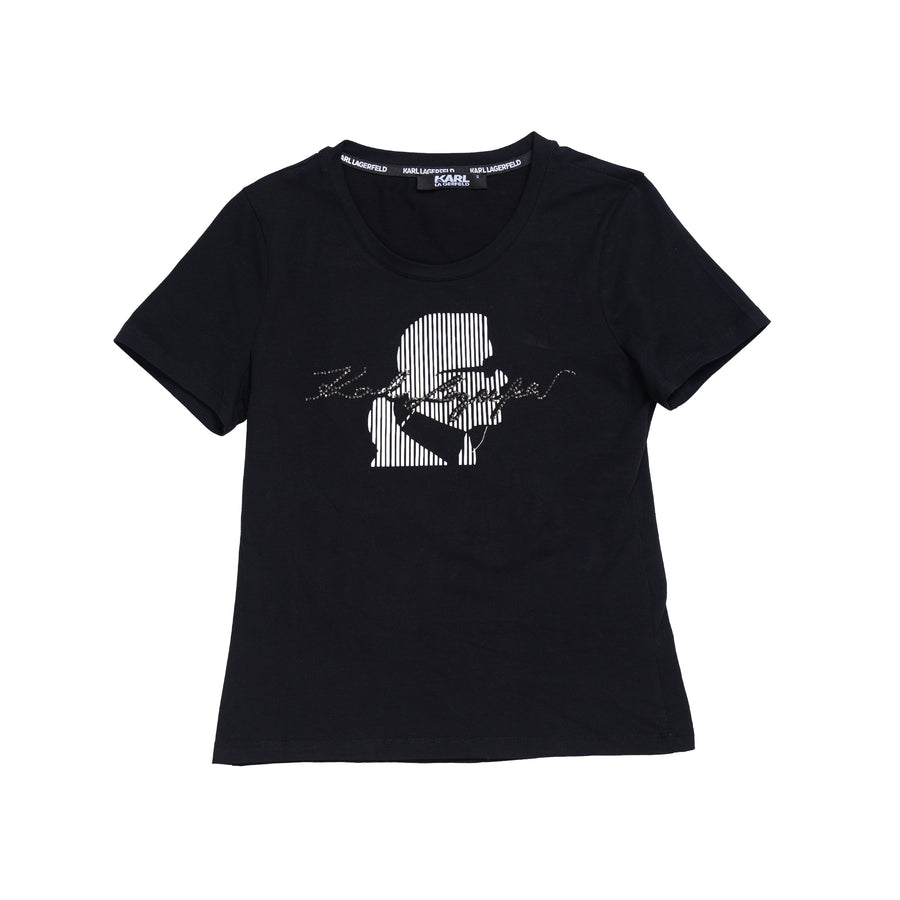 KARL LAGERFELD T-SHIRT - S / BLACK