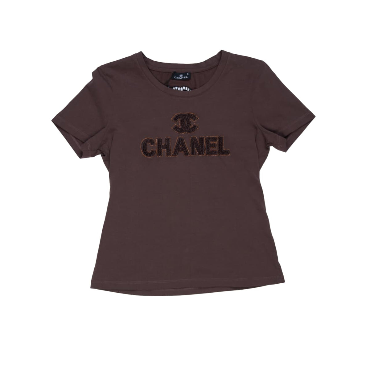 CHANEL T-SHIRT - S / BROWN