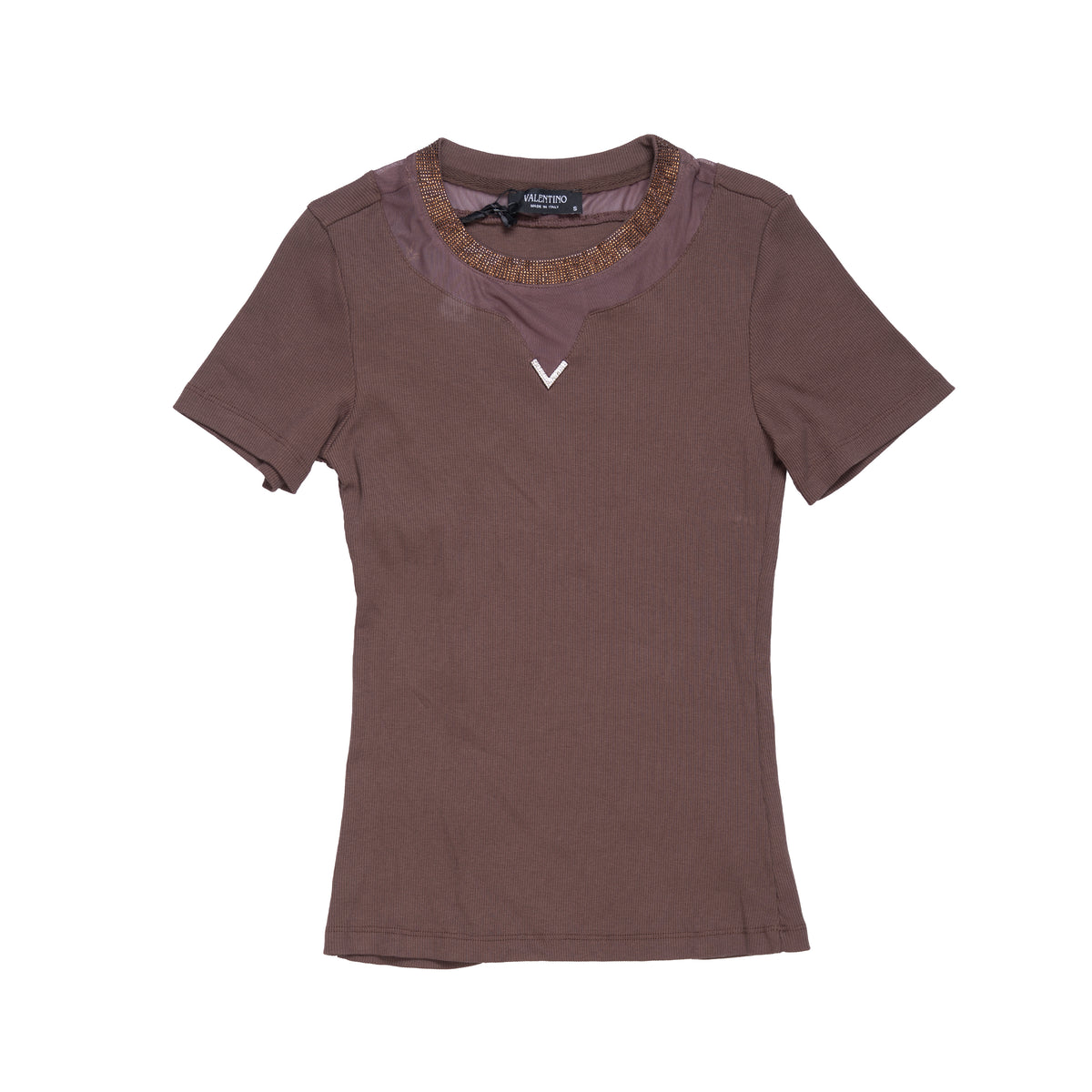 VALENTINO T-SHIRT - S / BROWN