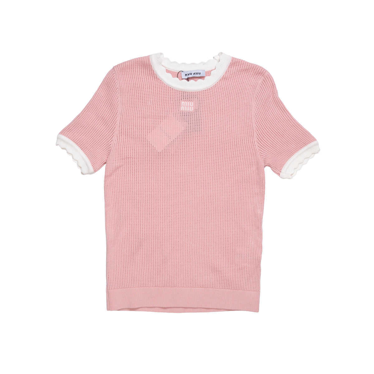 MIU MIU T-SHIRT - M / PINK