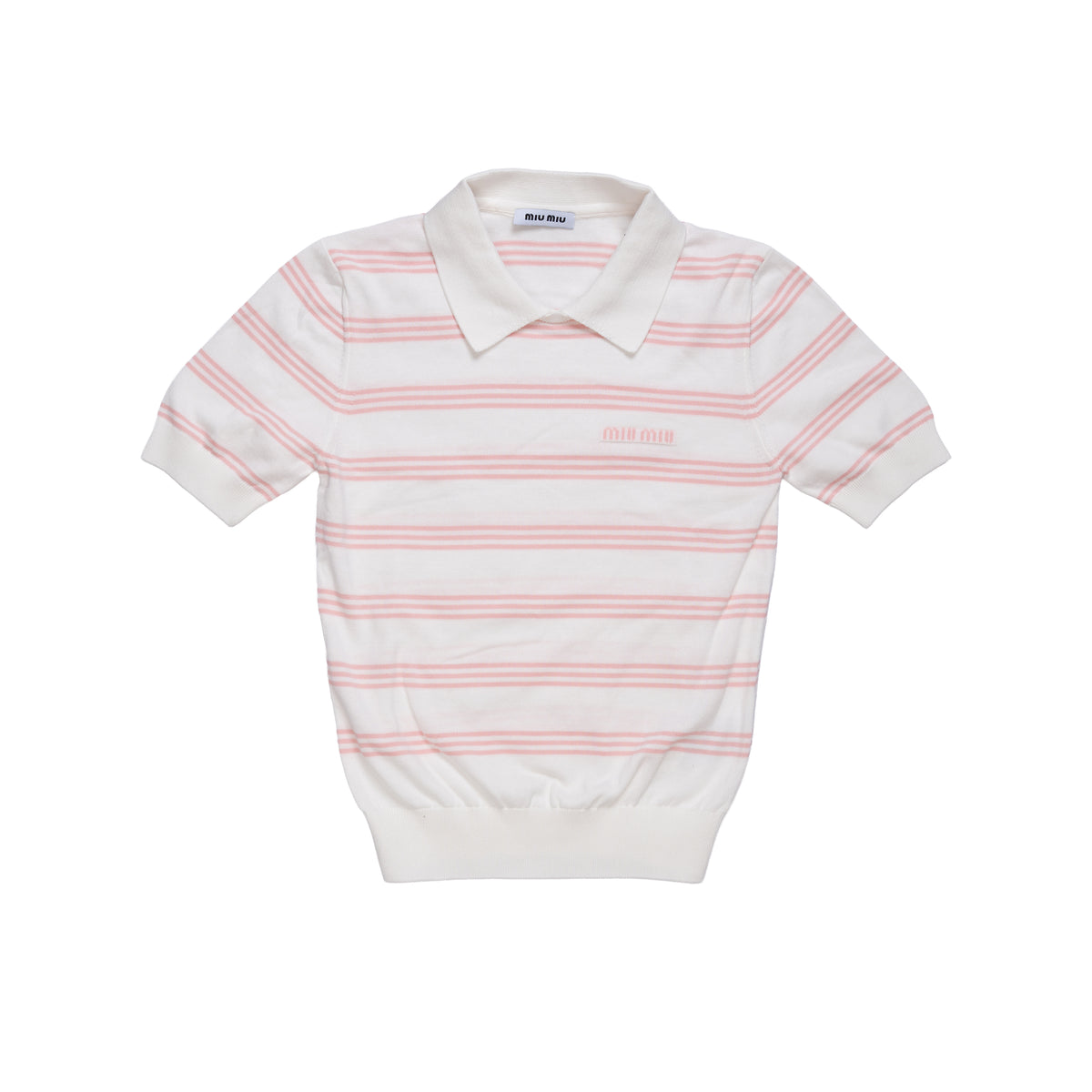 MIU MIU T-SHIRT POLO - XL / PINK