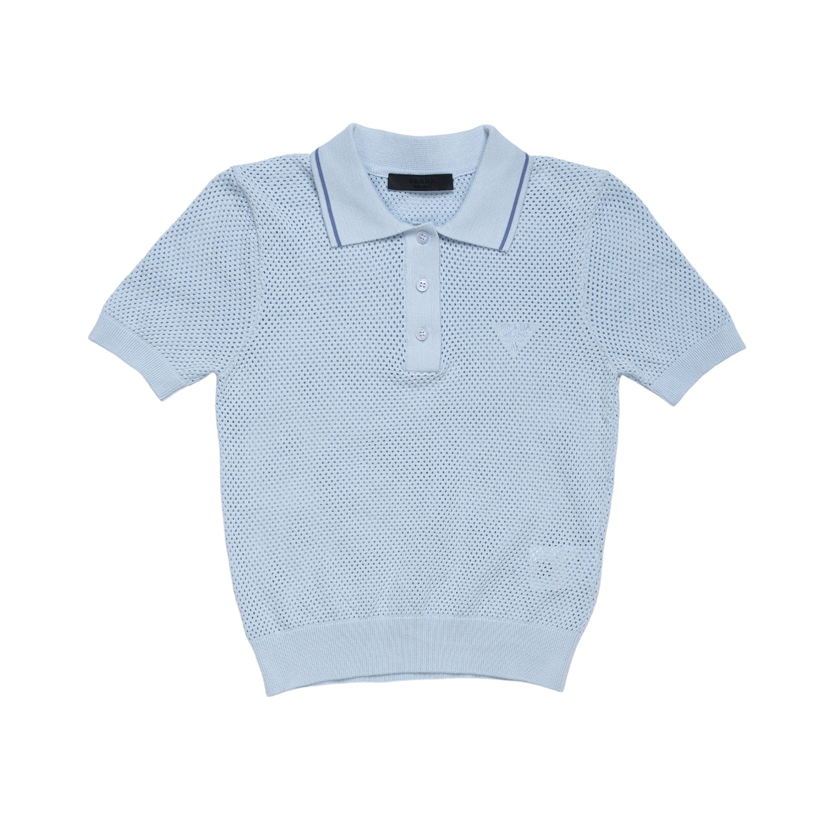 prada T-SHIRT POLO - L / BABY BLUE