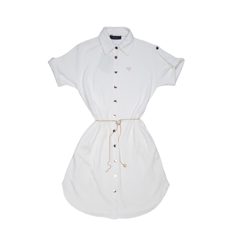 prada DRESS - M / WHITE
