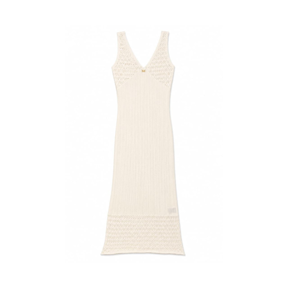 ELISABETTA FRANCHI DRESS - XL / OFF WHITE