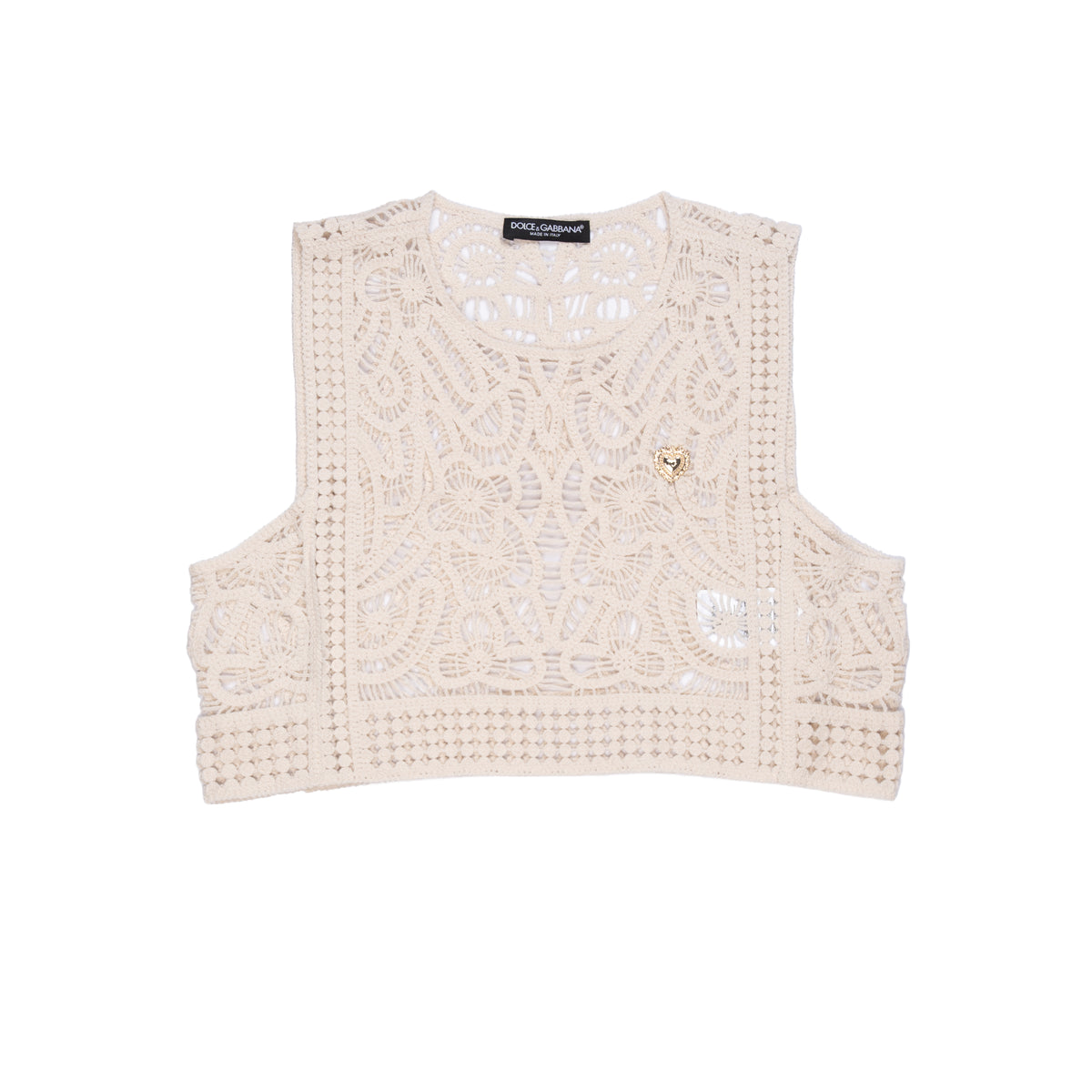 D&G TOP - ONE SIZE / BEIGE