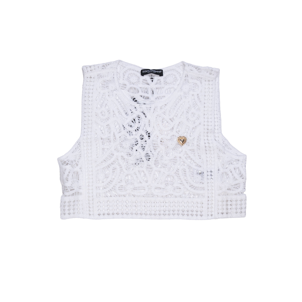 D&G TOP - ONE SIZE / WHITE